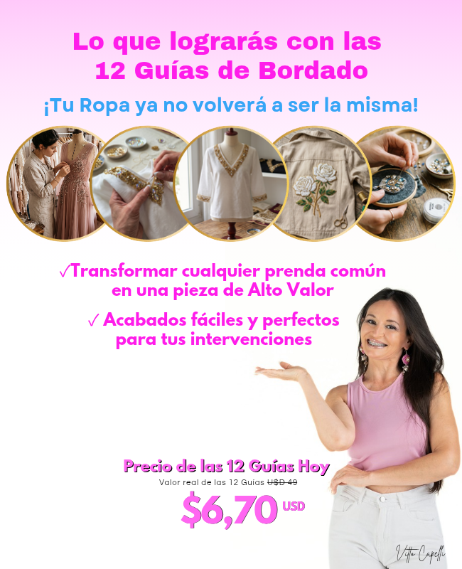 12 Guías de Bordado - Precio
