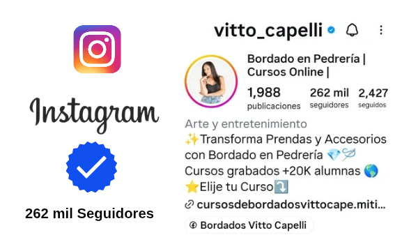 Instagram Vitto Capelli - 262 mil seguidores